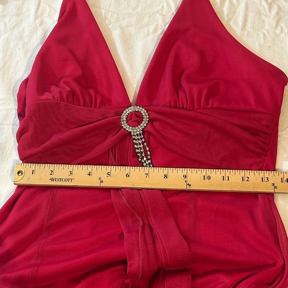 B Darlin Ruby Halter Prom Dress - Picture 8 of 10